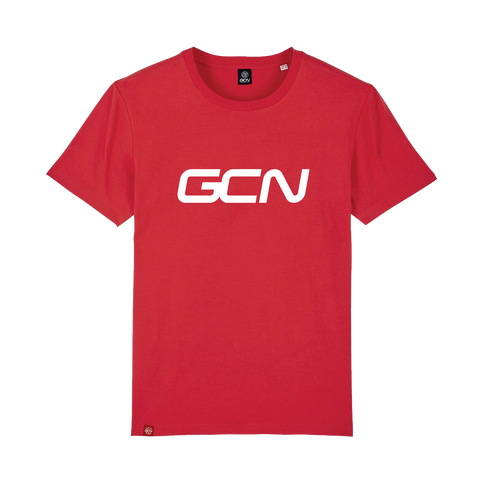 T-shirt con logo GCN Word - rossa