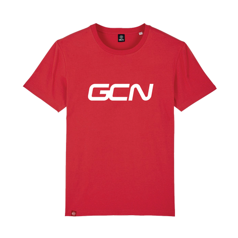 Camiseta con el logotipo de la palabra GCN Rojo - Main Image
